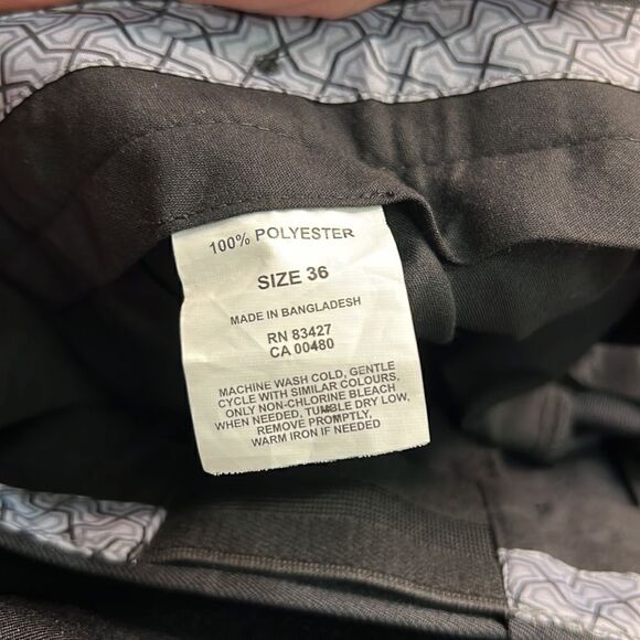 Enro Expandable Waist Wrinkle Resistant Mens Dress Pant, Flat front NWT 36 waist - Picture 8 of 11